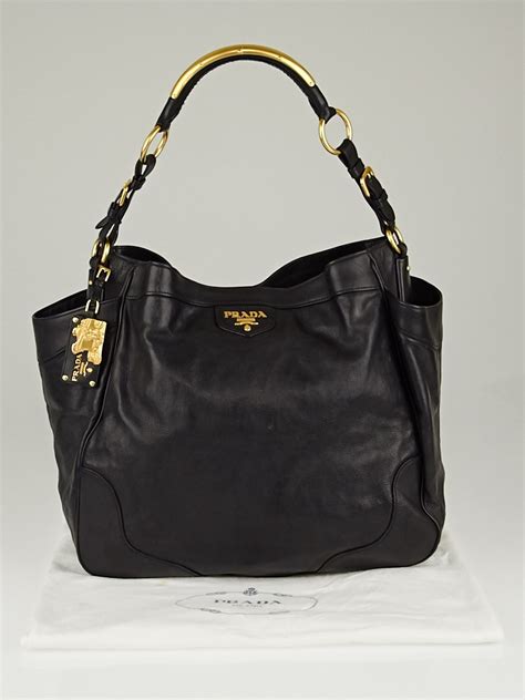 vitello daino hobo prada|prada vitello daino leather tote.